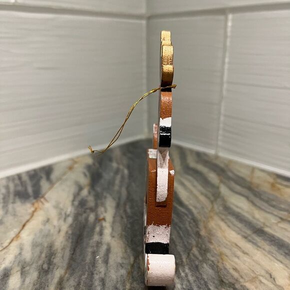 Vintage KURT ADLER Santa's Reindeer Dasher Painted Wood Christmas Ornament - Picture 3 of 5